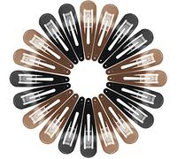 Funtopia, fermagli per capelli da donna, 40 pezzi, 7 cm, in metallo, antiscivolo, per capelli spessi (marrone e nero)