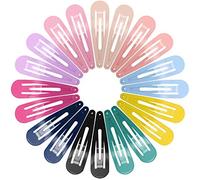 Funtopia - Mollette per capelli a scatto, 40 pezzi, lunghezza 6,8 cm, antiscivolo, in metallo, per donne e ragazze, accessori per capelli (multicolore)