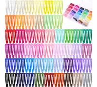 Funtopia - Set di 150 fermagli per capelli da donna, 50 pezzi, con scatola di immagazzinaggio, antiscivolo, in metallo, sottili e spessi, per donne, ragazze e bambini