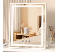 FUNTOUCH Hollywood - Specchio cosmetico con luci, specchio per il trucco con 3 modalità di colore, controllo Smart Touch, rotazione a 360°, specchio da toeletta