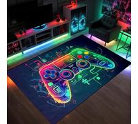 Funvalley Surperfect Grande tappeto per la camera dei ragazzi, tappetino per gamepad 3D, antiscivolo, per sala giochi e soggiorno, tappetino a tema console, decorazione per la casa, 80 x 120 cm