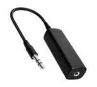 Funver Cavo jack da 3,5 mm con isolamento Ground Loop, filtro anti-interferenza per auto, filtro di corrente a guaina isolatore audio contro ronzio, filtro antiinterferenza, per smartphone, PC