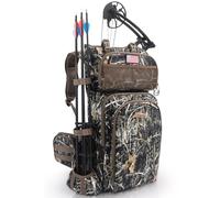 FunVZU Zaini da caccia da uomo, borsa da caccia con supporto per arco, grande zaino da caccia composto e borsone da caccia, zaino da caccia con cervo con supporto per fucile (canna di palude)