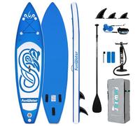 FunWater Inflatable Stand Up Paddle Board Ultra-light SUP - Adult Paddleboards with Adj Paddle, Hand Pump, Backpack, Leash, Waterproof bag