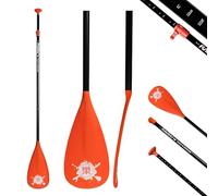 FunWater Pagaia SUP - 3 pezzi regolabile Stand Up Paddle Board Paddle Board - Tavola da paddle leggera e galleggiante - Durevole e riponibile, lame in nylon rinforzate, colpo efficiente