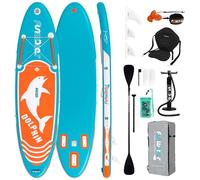 FunWater Tavola da surf gonfiabile SUP completa paddleboard accessori pagaia regolabile,pompa,zaino da viaggio,guinzaglio di sicurezza,custodia impermeabile