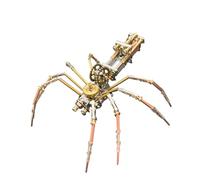 Funwetrike Kit di puzzle 3D in metallo, modello meccanico 3D Steampunk ragno, regali per adulti da costruire (versione kit/137 pezzi)