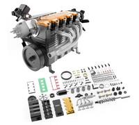 Funwetrike Kit modello motore che funziona, FS-L400BGC 14CC assemblaggio fai da te L4 modello motore in linea a quattro tempi, kit esperimento di fisica regalo per adulti (versione kit)