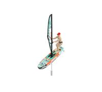 Funwetrike Mini barca radiocomandata, 2,4 GHz, barca da surf con luci LED, design anti-centro, lunga durata, impermeabile, per piscina, laghetto e lago