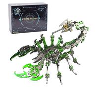 Funwetrike Puzzle 3D in metallo, modello di scorpione, realistico, meccanico, re scorpione, puzzle 3D, rompicapo, kit in metallo per decorazioni natalizie 2024 (200 pezzi)