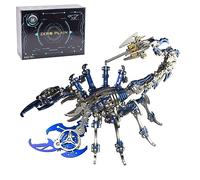 Funwetrike Puzzle 3D in metallo, modello di scorpione, realistico, meccanico, re scorpione, puzzle 3D, rompicapo, kit in metallo per decorazioni natalizie 2024 (200 pezzi)