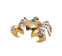 Funwetrike Puzzle 3D in metallo per adulti, assemblaggio fai da te 3D meccanico granchio marino, kit di modellini creativi da scrivania, ornamenti creativi da scrivania, 100 pezzi