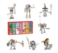 Funwetrike Puzzle in metallo 3D per adulti, scatola cieca natalizia Steampunk Mecha, 7 robot, Natale a sorpresa 2024, oltre 500 pezzi