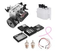 Funwetrike SEMTO Engine ST-NF2 7.0 cc mini cilindro in linea a quattro tempi raffreddato ad aria Nitro motore a combustione interna + spazzola di accensione + tubo dell'olio + serbatoio carburante in