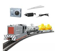 Funwetrike Set treno a vapore, scala 1/87 HO, modello MDT a combustione interna con 2 carrozze e scatola di controllo della potenza, ideale come decorazione per la casa e regalo per gli appassionati