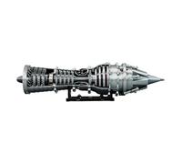 Funwetrike Turbofan Aircraft Engine Kit che funziona, J79 3D stampato modello di motore turbogetto funzionale con postbruciatore e luce, regali educativi scientifici per adulti (versione RTR)