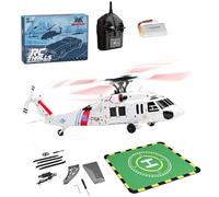 Funwetrike WL K270 RC elicottero 2,4 GHz, 4 canali, classe 170, 4 rotori, flybarless, elicottero telecomando con determinazione della posizione ottica e decollo/atterraggio premendo un pulsante (RTF)