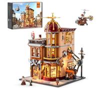 FUNWHOLE Steampunk Flying Club - Set di costruzione modulare da 1858 pezzi, per adulti e ragazzi