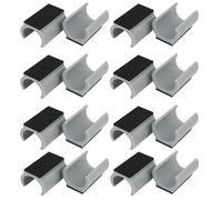 FunWorth 8 pezzi Feltrini per Sedie, piedini universali per mobili Ø 24-25mm per sedie a dondolo per parquet, laminato, piastrelle - protezione antigraffio e riduzione del rumore (Cenere-16Pcs, 25MM)