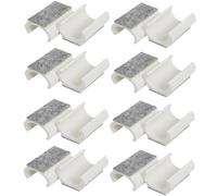 FunWorth 8 pezzi Feltrini per Sedie, piedini universali per mobili Ø 24-25mm per sedie a dondolo per parquet, laminato, piastrelle - protezione antigraffio e riduzione del rumore (Bianco-16Pcs, 25MM)