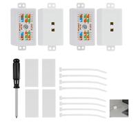 FunWorth Cat6 RJ45 - Scatola di giunzione in linea con cacciavite, estensore di rete Ethernet, per adattatori LAN, PoE e Powerline, compatibile con UTP/STP (4)