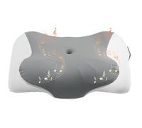 FUNYKICH 2 in 1 Cuscino in Memory Foam con Rumore Bianco,32 Suoni Rilassanti e Altoparlante Senza Fili,Doppia Altezza 8/11,5 cm,Cuscino Cervicale Ergonomico per Dormire sul Fianco,Rimovibile,58x36 cm