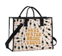 FUNYSO Bevitore Bere Regalo Alcol Regalo Bevande Amante Borsa a Tracolla Salva Acqua Bevanda Tote Bag, Drink Veu Ltote Regno Unito, 0