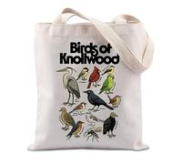 FUNYSO Birds of Knollwood Gift Birdwatchers Austin Texas Travel Birding Lover Gifts Ornitologo Gift Tote Bag, Uccelli del Regno Unito, 0