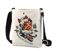 FUNYSO Borsa a tracolla a tema film animato sollevata dai lupi, regalo per donne e amanti dell'anime, regalo per donne, madri, migliori sorelle, Di Wolves Cr Uk, 0