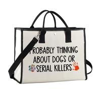 FUNYSO Borsa a tracolla con merenda, mago, streghe, regalo per amanti dei maghi, qualsiasi cosa fuori dal carrello, cara borsa tote, Probabilmente Ltote Uk, 0