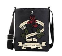 FUNYSO Borsa a tracolla con scritta "Wait for Me", idea regalo per gli amanti del teatro, Tutto quello che ho sempre Regno Unito, 0