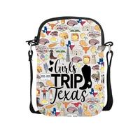 FUNYSO Borsa a tracolla da viaggio in Texas Souvenir da viaggio per nostalgia di casa regalo per ragazze viaggio Texas, Viaggio Texas Cb Regno Unito, 0