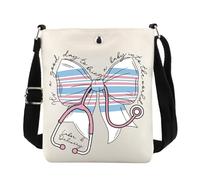 FUNYSO Borsa a tracolla per infermiera, regalo per infermieri, regalo per lavoro e consegna, È un buon giorno Cb Uk, 0