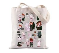 FUNYSO Borsa tote ispirata agli spettacoli televisivi omens regalo per gli amanti della commedia fantasy britannica, Spill Tea Regno Unito, 28 inches