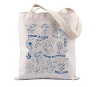 FUNYSO Borsa tote ispirata alla terapia del linguaggio SLP con scritta "Helping Every Voice Make Waves", Every Voice Uk, 0