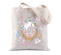 FUNYSO Borsa tote regalo per amanti del castello, principe e principessa, regalo per amanti del cinema, film delle fiabe, fan dei cartoni animati, Roses Castle Regno Unito, 0