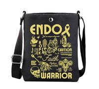 FUNYSO Endo Warrior Gift Endometriosi Borsa a tracolla per malattia cronica regalo endometriosi guerriero endometriosi, Endo Warrior Regno Unito, 0