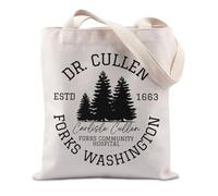 FUNYSO Forks Washington Vampire Movie Fans Gift Vampire Novel Reader Gift Movie Inspired Cullen Fans Tote Bag, Cullen1663 Regno Unito, 0