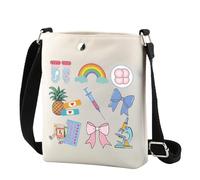 FUNYSO IVF - Borsa a tracolla per gravidanza, trasferimento di embrioni, infertilità, regalo per donne e mamme, Rx Bow Cr Regno Unito, 0