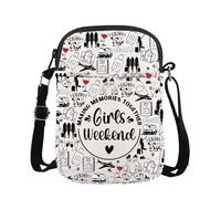 FUNYSO Making Memories Together Gift Best Friends Weekend Gift Sisters Weekend Travel Vacation Crossbody Bag, Memories Weekend Cb Regno Unito, 0