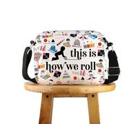 FUNYSO Montessori Gift Montessori Teacher Appreciation Gift This Is How We Roll Borsa a tracolla, Come rotoliamo nel Regno Unito, 0