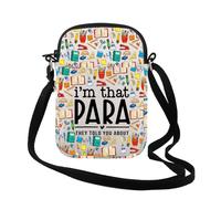 FUNYSO Para Teacher Gift Teaching Assistant I'm That Para They Told You About Paraprofessional borsa a tracolla regalo per Para, That Para Cr Uk, 0