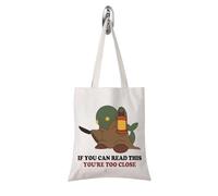 FUNYSO Regalo per gli amanti dei videogiochi, con scritta "If You Can Read This You're Too Close Gaming Tote Bag Game Theme", If Close Tote UK, 0