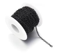 FUNZE 5-10 Yards/Roll Necklace Chain Bulk Cross Chains for Jewelry Making Findings DIY Necklace Bracelet Chain Materials