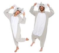Funziez! Costume intero per Halloween, da adulto, animale e creatura marina, in peluche, per cosplay, per adulti, uomini e donne., Elefante, Large