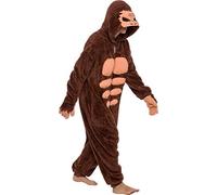 Funziez! Sasquatch, pigiama per adulti, unisex, per cosplay, Halloween, costume intero - Marrone - Medium
