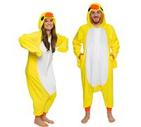 Funziez! Silver Lilly Pigiama a Forma di Anatra Argentata, Unisex, per Adulti - Giallo - Large