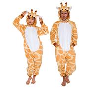 Funziez! Slim Fit Adult Onesie - Animal Halloween Costume - Plush Fruit One Piece Cosplay Suit for Women and Men
