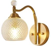 Funzionalità da parete da fattoria con sfumatura in vetro Globo Montano a parete Portico Montaggio antico Bronzo della parete industriale Lampada da bagno Vintage Vanity Light per la cucina del