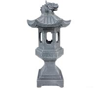 Funzionamento automatico dal tramonto all'alba per cortili, prati e patii, luce esterna con resina simile alla pietra, stile IP44, impermeabile, a energia solare, lampada da giardino Zen Spire (A)
